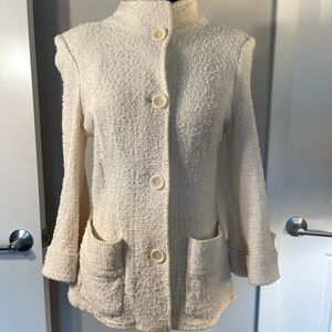 St. John Cream Teddy Jacket US8